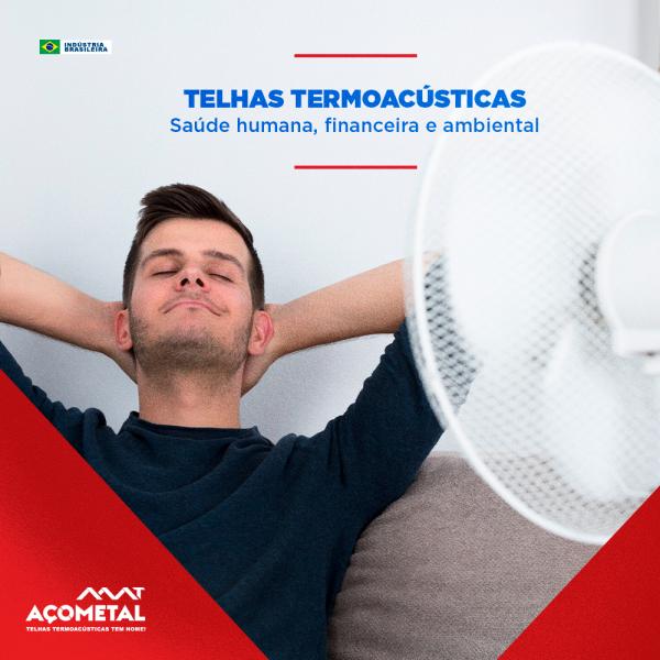Telhas termoacústicas são muito aplicadas para conter o calor interno dos ambientes!